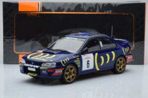Subaru Impreza 555 #6 P. Liatti / C. Cassina Tour de Corse 1995 IXO 1:18 18RMC063C Metalas - nuotrauka 6 iš 6