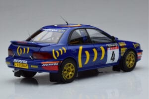 Subaru Impreza #4 C. McRae / D. Ringer Winner RAC Rally 1994 Kyosho 1:18 08962A Metalas - nuotrauka 3 iš 9