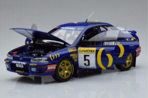 Subaru Impreza #5 C. Sainz / L. Moya 2nd Place Rally Monte Carlo 1995 Kyosho 1:18 08962B Metalas - nuotrauka 2 iš 9
