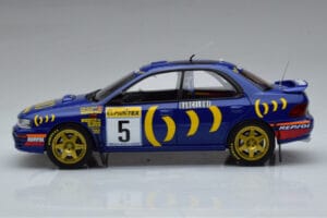 Subaru Impreza #5 C. Sainz / L. Moya 2nd Place Rally Monte Carlo 1995 Kyosho 1:18 08962B Metalas - nuotrauka 4 iš 9