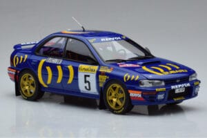 Subaru Impreza #5 C. Sainz / L. Moya 2nd Place Rally Monte Carlo 1995 Kyosho 1:18 08962B Metalas - nuotrauka 5 iš 9