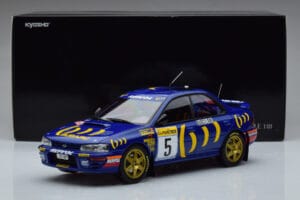 Subaru Impreza #5 C. Sainz / L. Moya 2nd Place Rally Monte Carlo 1995 Kyosho 1:18 08962B Metalas - nuotrauka 9 iš 9