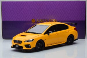 Subaru Impreza WRX STI Nurburgring Challenge Package Geltonas Kyosho 1:18 KSR18021Y Derva - nuotrauka 5 iš 5
