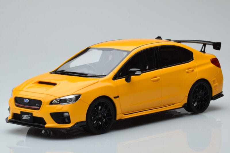Subaru Impreza WRX STI Nurburgring Challenge Package Geltonas Kyosho 1:18