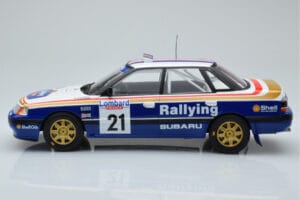 Subaru Legacy RS #21 C. McRae / D. Ringer RAC Rally 1991 IXO 1:18 18RMC080B Metalas - nuotrauka 3 iš 6
