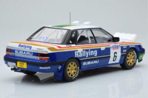 Subaru Legacy RS Night Version #6 M. Alen / I. Kivimaki RAC Rally 1991 IXO 1:18 18RMC080A Metalas - nuotrauka 2 iš 6