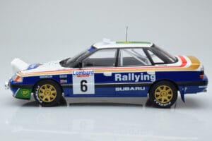 Subaru Legacy RS Night Version #6 M. Alen / I. Kivimaki RAC Rally 1991 IXO 1:18 18RMC080A Metalas - nuotrauka 3 iš 6