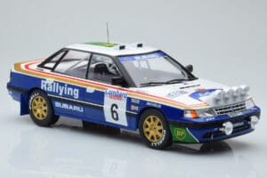 Subaru Legacy RS Night Version #6 M. Alen / I. Kivimaki RAC Rally 1991 IXO 1:18 18RMC080A Metalas - nuotrauka 4 iš 6