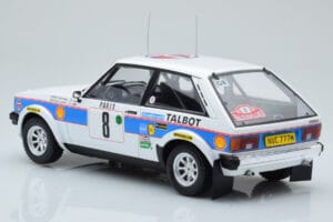 Talbot Sunbeam Lotus Night Version #8 H. Toivonen / P. White Rally Monte Carlo 1981 IXO 1:18 18RMC095B Metalas - nuotrauka 5 iš 6