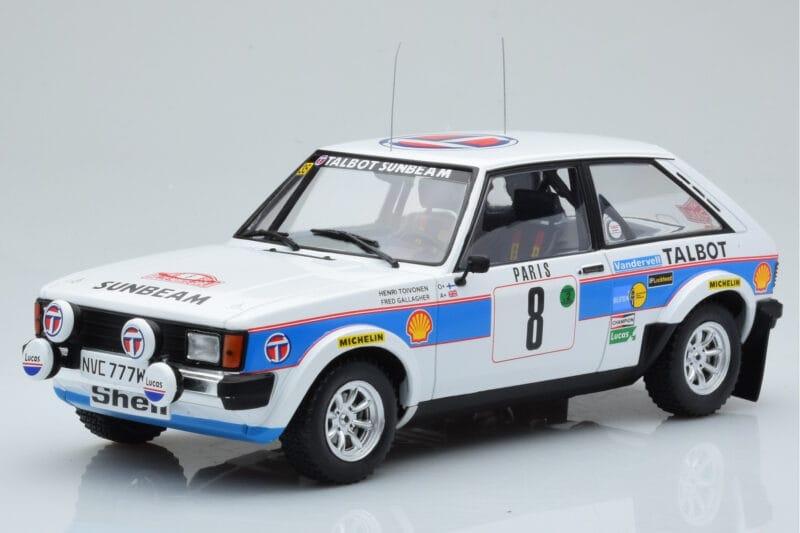 Talbot Sunbeam Lotus Night Version #8 H. Toivonen / P. White Rally Monte Carlo 1981 IXO 1:18