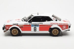 Toyota Celica 2000 GT RA21 #8 H. Mikkola / A. Hertz Lombard RAC Rally 1977 Otto 1:18 OT1044 Derva - nuotrauka 3 iš 6