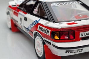 Toyota Celica GT-Four ST165 #2 C. Sainz / L. Moya Winner Rally Monte Carlo 1991 Kyosho 1:18 08961B Metalas - nuotrauka 9 iš 12