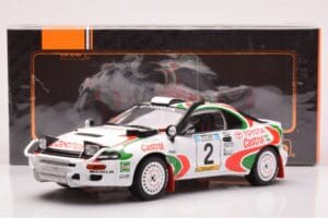 Toyota Celica Turbo 4WD ST185 #2 M. Alén / I. Kivimäki Safari Rally 1993 IXO 1:18 18RMC150B Metalas - nuotrauka 6 iš 6