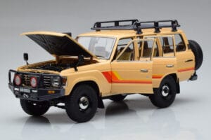 Toyota Land Cruiser 60 Smėlio Su Papildomais Dalimis Kyosho 1:18 08956XBE Metalas - nuotrauka 2 iš 12