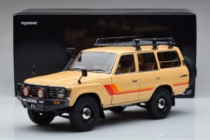 Toyota Land Cruiser 60 Smėlio Su Papildomais Dalimis Kyosho 1:18 08956XBE Metalas - nuotrauka 12 iš 12