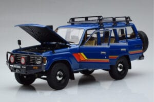 Toyota Land Cruiser 60 Mėlynas Su Papildomais Dalimis Kyosho 1:18 08956XBL Metalas - nuotrauka 2 iš 11