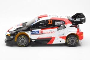 Toyota GR Yaris Rally1 #33 E. Evans / S. Martin Rally Finland 2023 IXO 1:18 18RMC174A Metalas - nuotrauka 3 iš 6
