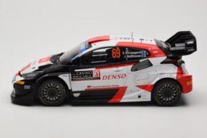 Toyota GR Yaris Rally1 #69 K. Rovanpera / J. Halttunen Rally Monte Carlo World Champion 2023 IXO 1:18 18RMC152B Metalas - nuotrauka 3 iš 6