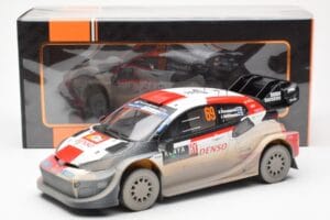 Toyota GR Yaris Rally1 #69 K. Rovanpera / J. Halttunen Safari Rally Kenya 2023 Dirty Version IXO 1:18 18RMC173B Metalas - nuotrauka 6 iš 6