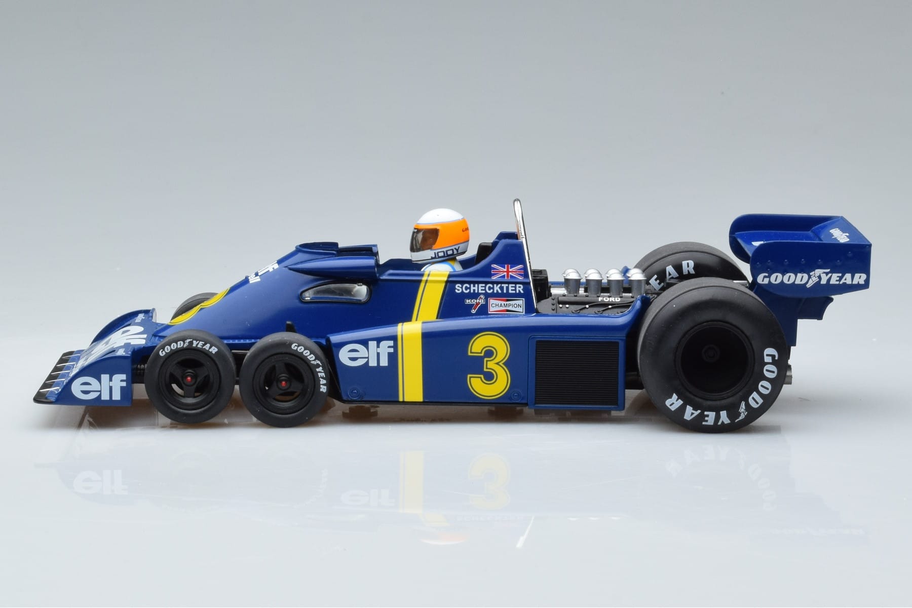 Tyrrell P34 Elf #3 J. Scheckter Winner Sweden GP 1976 MCG 1:18 MCG18614F Metalas - nuotrauka 3 iš 6