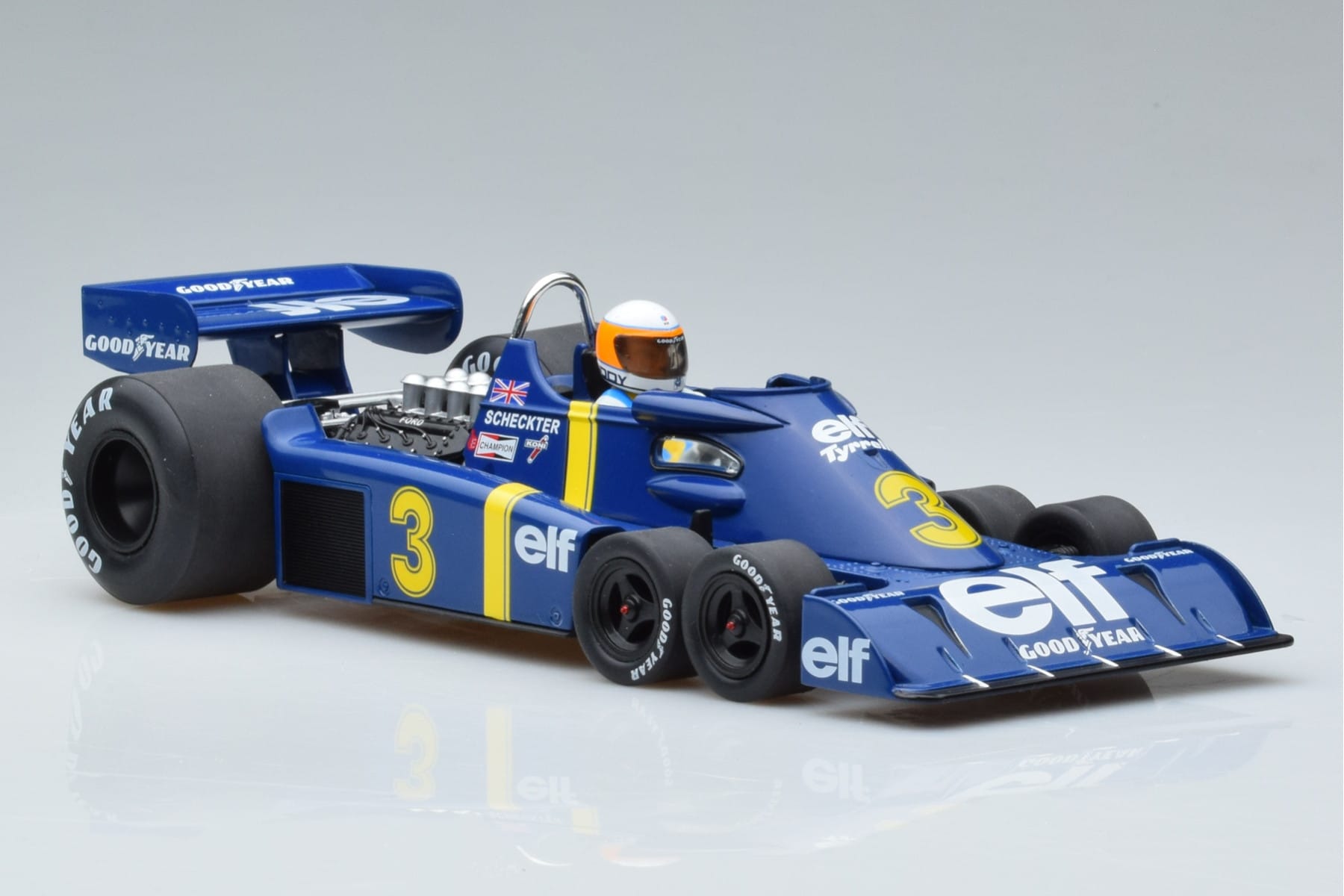 Tyrrell P34 Elf #3 J. Scheckter Winner Sweden GP 1976 MCG 1:18 MCG18614F Metalas - nuotrauka 4 iš 6