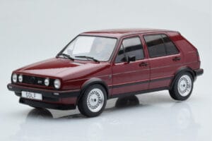 Volkswagen Golf GTI Mk2 Raudonas MCG 1:18