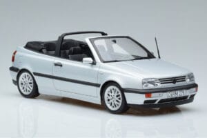 Volkswagen Golf Mk3 Kabrioletas Sidabrinis Norev 1:18 188468 Metalas - nuotrauka 4 iš 6