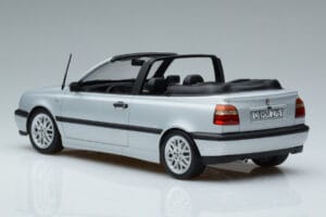 Volkswagen Golf Mk3 Kabrioletas Sidabrinis Norev 1:18 188468 Metalas - nuotrauka 5 iš 6