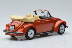 Volkswagen Beetle 1303 Kabrioletas Oranžinis Norev 1:18 188526 Metalas - nuotrauka 2 iš 6