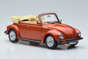 Volkswagen Beetle 1303 Kabrioletas Oranžinis Norev 1:18 188526 Metalas - nuotrauka 4 iš 6
