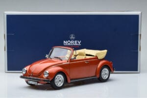 Volkswagen Beetle 1303 Kabrioletas Oranžinis Norev 1:18 188526 Metalas - nuotrauka 6 iš 6