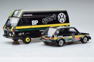 Volkswagen LT35 + Golf 1 GTI Group 2 Black Otto 1:18 OT353 Derva - nuotrauka 2 iš 6