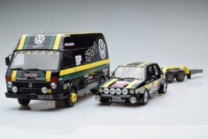 Volkswagen LT35 + Golf 1 GTI Group 2 Black Otto 1:18 OT353 Derva - nuotrauka 3 iš 6