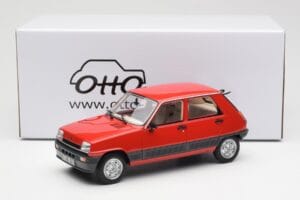 Renault 5 GTL Raudonas Otto 1:18 OT1147 Derva - nuotrauka 6 iš 6