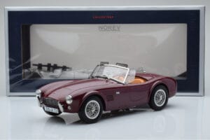 AC Cobra 289 Tamsiai Raudonas Norev 1:18 182758 Metalas - nuotrauka 6 iš 6