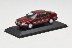 Alfa Romeo 164 3.0 Super V6 Tamsiai Raudonas Minichamps 1:43 436120700 Metalas - nuotrauka 2 iš 4