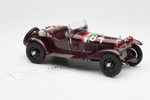 Alfa Romeo 1750 GS Spider #84 T. Nuvolari / B. Guidotti Mille Miglia Winner 1930 CMC 1:18 M-141 Metalas - nuotrauka 4 iš 6
