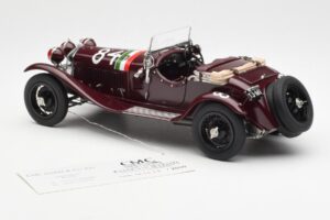 Alfa Romeo 1750 GS Spider #84 T. Nuvolari / B. Guidotti Mille Miglia Winner 1930 CMC 1:18 M-141 Metalas - nuotrauka 5 iš 6
