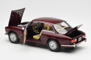 Alfa Romeo 2000 GTV Kaštonų Raudonas Norev 1:18 187916 Metalas - nuotrauka 5 iš 8