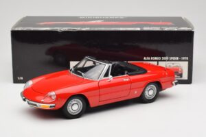 Alfa Romeo 2000 Spider Raudonas Minichamps 1:18 180120930 Metalas - nuotrauka 8 iš 8