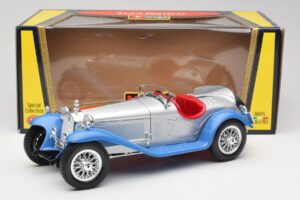 Alfa Romeo 2300 Spider Sidabriškai Mėlynas Bburago 1:18 3008 Metalas - nuotrauka 8 iš 8