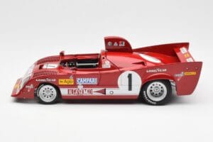 Alfa Romeo 33TT 12 #1 A. Merzario / J. Laffite 1000km Nurburgring Winner 1975 AUTOart 1:18 87505 Metalas - nuotrauka 4 iš 8