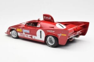 Alfa Romeo 33TT 12 #1 A. Merzario / J. Laffite 1000km Nurburgring Winner 1975 AUTOart 1:18 87505 Metalas - nuotrauka 7 iš 8