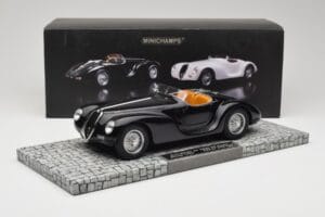 Alfa Romeo 6C 2500 SS Corsa Spider Juodas Minichamps 1:18 107120231 Metalas - nuotrauka 6 iš 6
