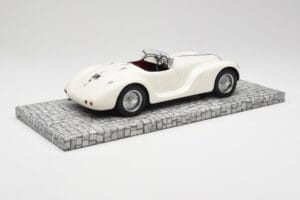 Alfa Romeo 6C 2500 SS Corsa Spider Baltas Minichamps 1:18 107120232 Derva - nuotrauka 2 iš 6