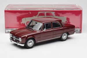 Alfa Romeo Giulia 1300 Tamsiai Raudonas Minichamps 1:18 180120906 Metalas - nuotrauka 8 iš 8