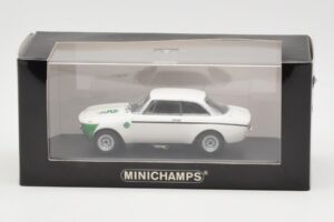 Alfa Romeo Giulia 1300 GTA Junior Baltas Minichamps 1:43 400120601 Metalas - nuotrauka 3 iš 3