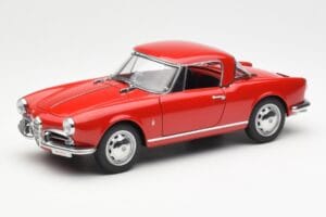 Alfa Romeo Giulietta 1300 Spider Raudonas AUTOart 1:18 70157 Metalas