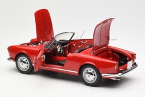Alfa Romeo Giulietta 1300 Spider Raudonas AUTOart 1:18 70157 Metalas - nuotrauka 5 iš 8