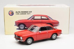 Alfa Romeo GT 1300 Junior LHD Raudonas AUTOart 1:18 70131 Metalas - nuotrauka 8 iš 8